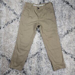 Ironworkers Riding Jeans Men's Size 40x32 Khaki Reinforced Work Utility Chinos